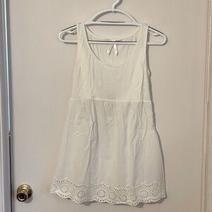 Eyelet Sleeveless Maternity and Nursing Top